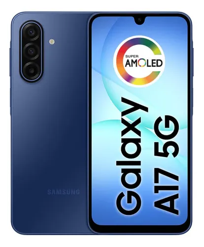 Celular Samsung Galaxy A17 5g Com Ia, 128gb, 4gb Ram, Câm De 50mp, Tela De 6.7 , Nfc, Ip54 - Azul