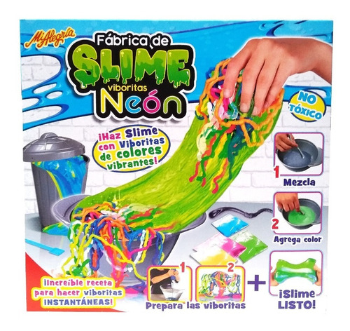 Imagen 1 de 4 de Juego Fabrica De Slime Viboritas Neon