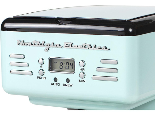 Cafetera Eléctrica Retro Nostalgia, Programable, 2,84 Litros