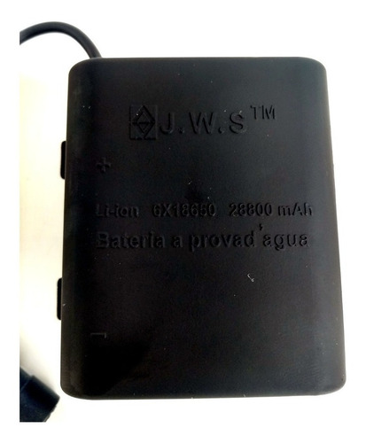 Imagem 3 de 3 de Fonte + Bateria Jws Farol Bike 4.2v 28800mah Prova D'água