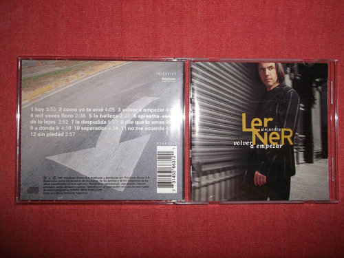 Alejandro Lerner Volver A Empezar Cd Argentino Ed 1997 Mdisk