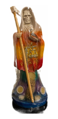 Santa Muerte Estatuilla Figura 7 Colores Atrae Suerte