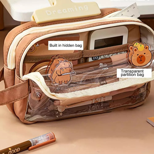 Para Un Elegante Estuche De Papelería En El Portalápices Cap