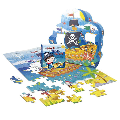 Aventuras do Mundo Quebra-cabeça II:Navio do Pirata Percival, de Clothier, Anna. Editora Todolivro Distribuidora Ltda. em português, 2019
