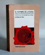 Comprar El Nombre De La Rosa Umberto Eco Traduccion Textos Latinos
