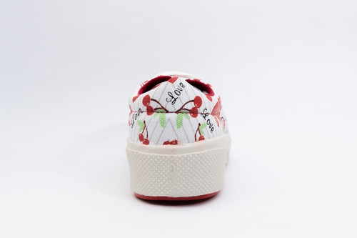 Zapatilla Lona Toy Roja Cerezas (talle 20 Al 26) Art 1146cr