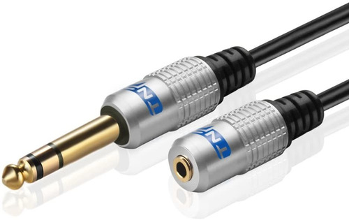Cable Adaptador De Audio 3,5mm Hembra A 6,35 Mm Macho | 1 M