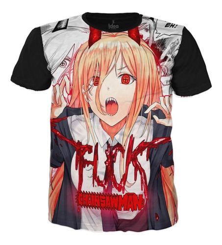 Camiseta De  Chainsawman- Power Anime Para Adulto Niño 