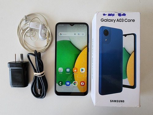 Samsung Galaxy A03 Core 32 Gb Blue + Cargador Y Caja