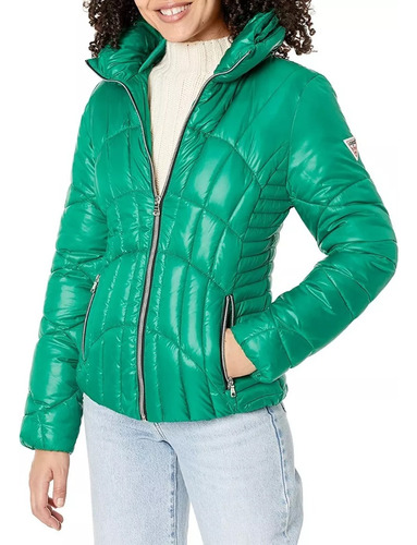 Campera Guess Mujer Importada 22lmp808 Green Kelly 0808