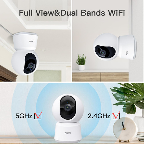Câmera De Segurança Arenti 4mp Wifi 5ghz Interna Com Detecçã