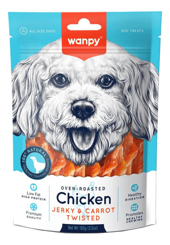 Wanpy® Snack Dog Cecinas De Pollo Y Zanahoria 100grs
