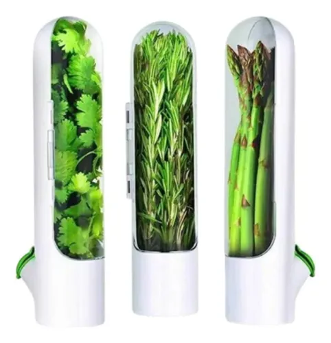 Recipiente Para Conservar Hierbas En Nevera(cilantro,ceboll)