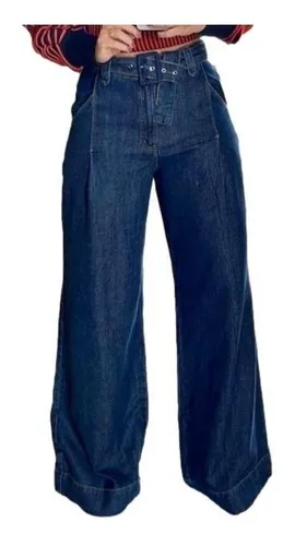 Calça boca hotsell de cinto