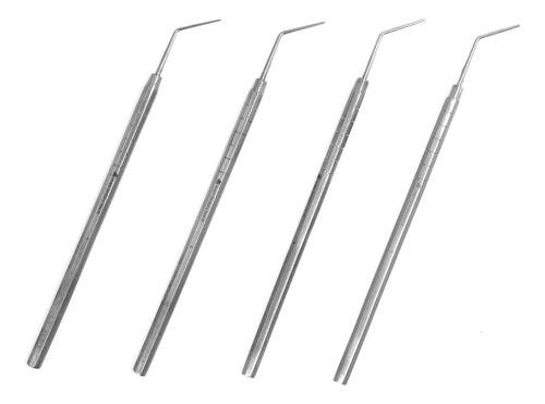 Atacador Endodoncia Dental Buchanan Lucks 4pzs 6b Aleman Pro Plateado