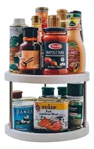 Comprar Organizador Estante Especiero Giratorio De 2 Niveles Cocina 2 Niveles