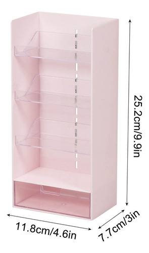 Caja De Almacenamiento De Escritorio T Con Repisa Plana Tran