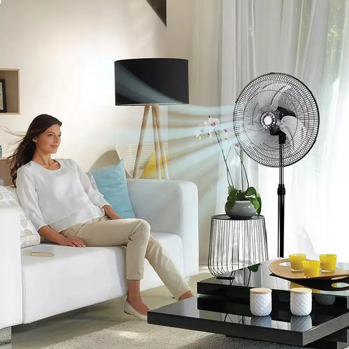 Ventilador 18 PuLG Pedestal Piso Pared 3 En 1 Aspas Plástico