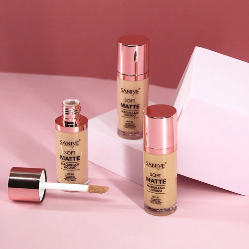 Maquillaje Liquido Soft Matte Saniye Spf30 Tono 2