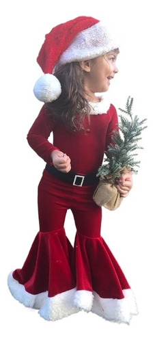 Conjunto De Disfraz De Papá Noel De Navidad Para Niños