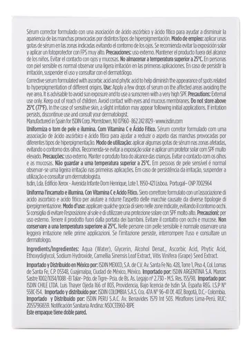 Sérum Corrector De Manchas Oscuras Isdin Melaclear Con Vitam
