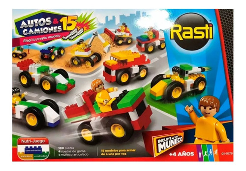 Rasti Autos Y Camiones Con 100 Piezas Original Dimare