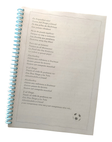 Cuaderno A4 Anillado Inteligente Messi-julian 50 Hjs Rayadas Celeste