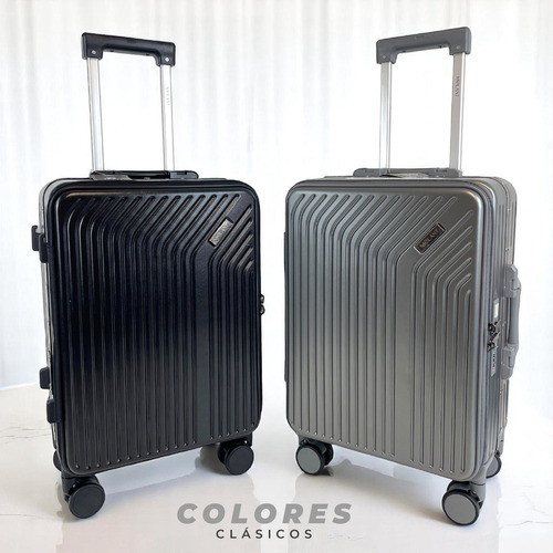 Valija Carry On Cabina Avion Equipaje De Mano 20 Rígida 8032 Rosa Claro