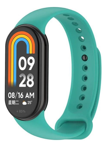 Malla Para Mi Smart Band 8 9 Xiaomi 1.62 Enganche Acero Verde/agua 0 Cm