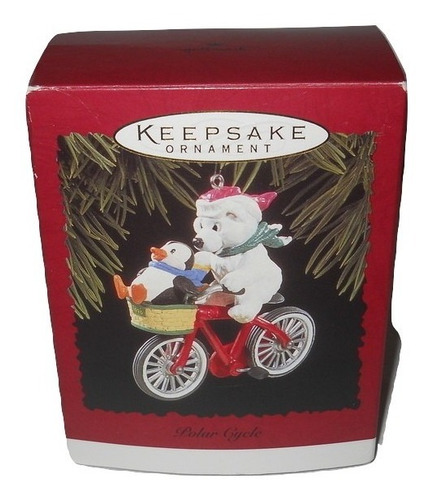 Ornamento Navideño Hallmark Oso Polar Cycle Adorno Navidad (Usado)