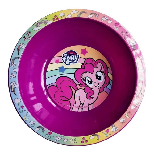 Plato Bowl Hondo Infantil Pony Original - Melamina X3 Uni 