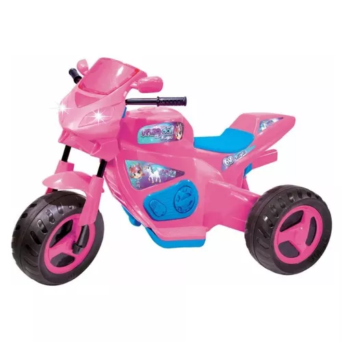 Moto Infantil Fada 6V Rosa/Lilás 1210L - Magic Toys