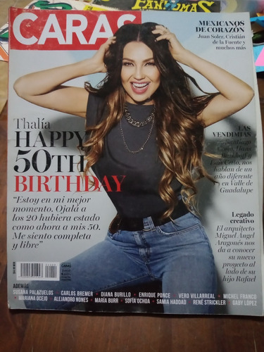 Thalia En Revista Caras Celebrando Sus 50 Años De Vida 2021