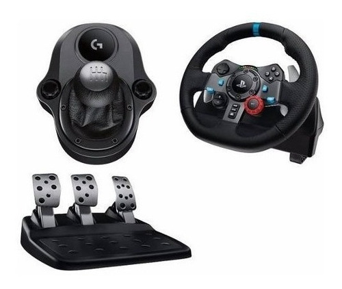 Imagen 7 de 10 de Volante Logitech G29 Gamer + Pedalera + Palanca Ps3 Ps4 Pc