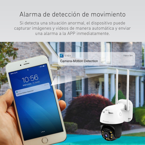 Imagen 5 de 10 de Camara Ip Wifi Motorizada Inalambrica Full Hd Domo Seguridad