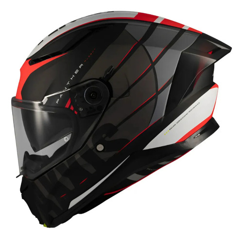 Casco Moto Axxis Panther Sv Flight B5 Mate Negro Blanco L
