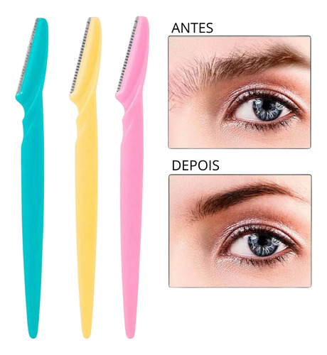Kit 6un Lâmina P Rosto/sobrancelha Depilação Dermaplaning