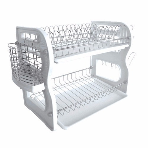 Secaplato Escurridor Plato Apoyo Bandeja Bronce Cromado