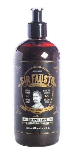 Sir Fausto Men´s Culture Dandruff Shampoo Caspa 500ml Local