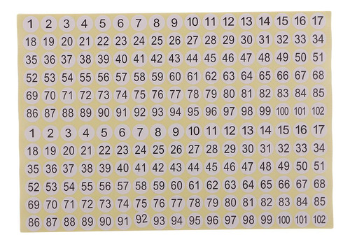 15 Folhas De Números Com , Etiquetas, , Etiquetas,