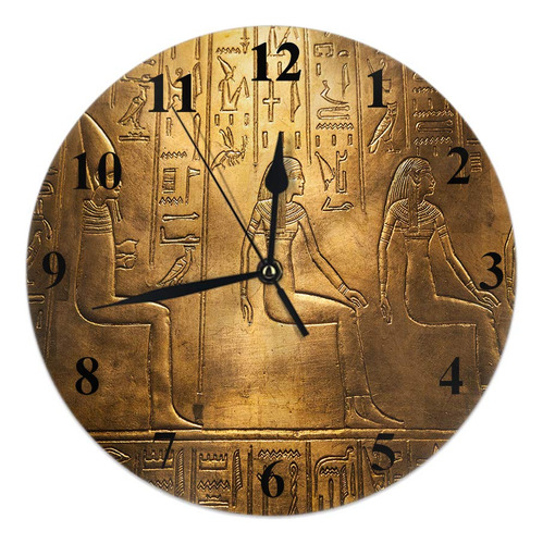 Ekobla Reloj Jeroglifico Egipcio Simbolo Arte Dorado Antiguo