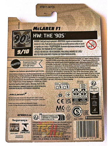 Mclaren F1 Rojo Hot Wheels