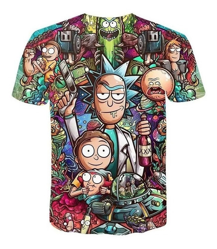 Camisa Camiseta Rick And Morthy Desenho Animado Series