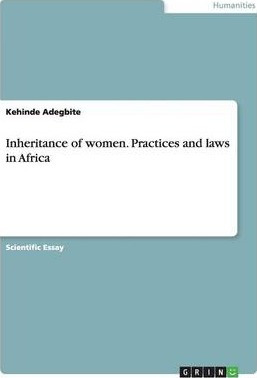 Libro Inheritance Of Women. Practices And Laws In Africa ...