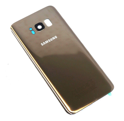 Tapa Trasera Para Galaxy S8 G950 Cristal De Camara Dorado Or