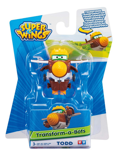 Figura De Acción Todd Super Wings Transform Robot Avión