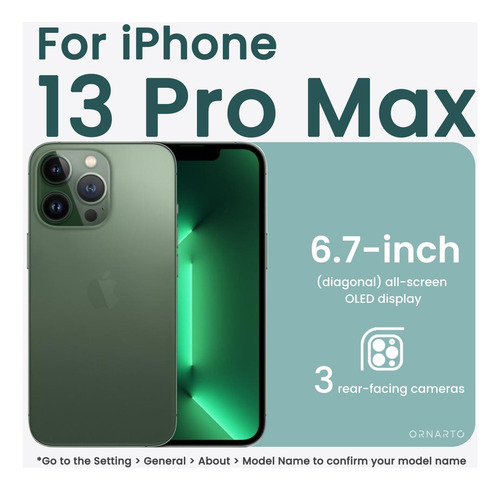 Capa Ornamto Compatível Com iPhone 13 Pro Max 6.7, Fina De 3
