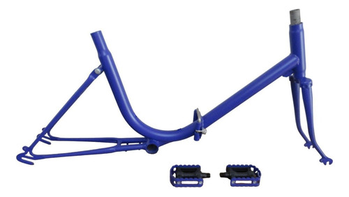 Cuadro Bici Plegable Violeta Rodado 20 Pedales Y Cierre Zwt (Usado)