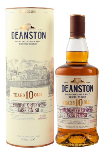 Whisky Deanston 10 Años 700ml Envejecido En Barricas De Vino