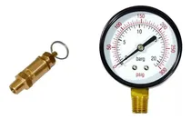 Comprar Válvula De Segurança 175lbs + Manômetro 300lbs Compressores